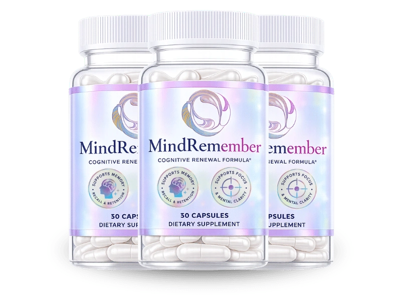 MindRemember 3 bottle popular supply, 90 day cognitive support supply