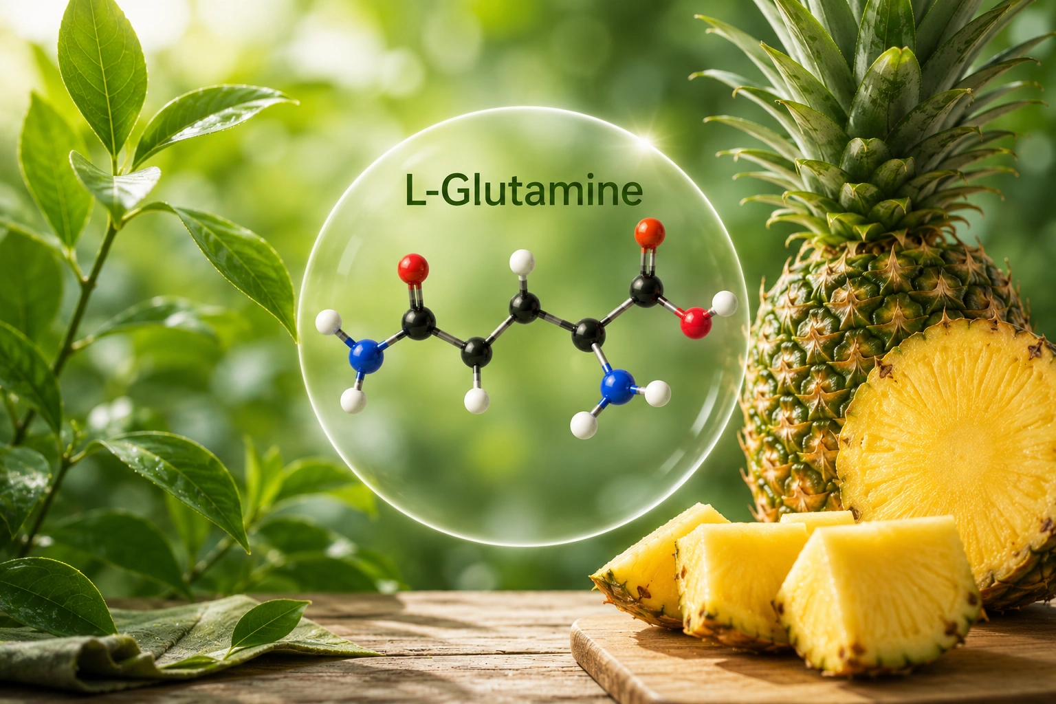 L-Glutamine amino acid ingredient in MindRemember for calm focus support
